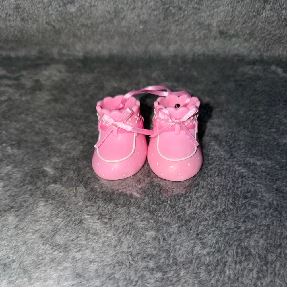 DecoPac Pink Booties Shoes Decoset Gender Reveal Girl Shower Party Cake Topper